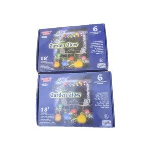 Vintage Hobby Lobby Garden Glow 6 Different Color Soft Ball Sized Lights